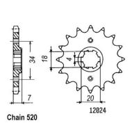 Přední řetězové kolečko Axroads – Barossa – Derbi - Minico – Triton